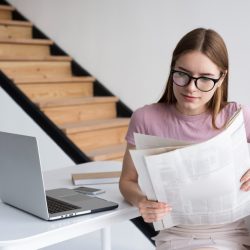 https://www.freepik.com/free-photo/woman-with-glasses-reading-newspaper_5705658.htm#fromView=search&page=6&position=27&uuid=f806a4a2-710c-4014-b6d2-428ffe5a0d19&query=newspapers